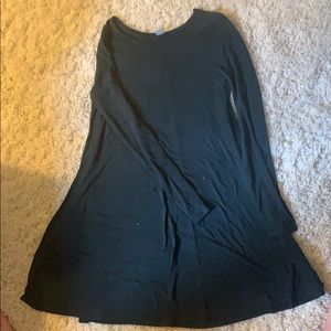 Boat neck long sleeve sweater dress